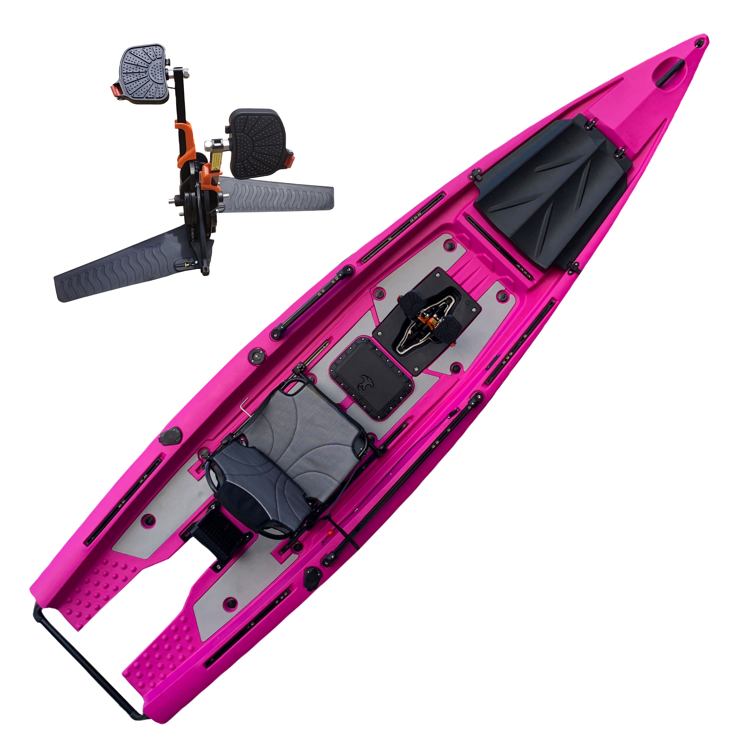 Fishing Kayak Sit On Top - Single Skiff Boat Solo Kayak Sit