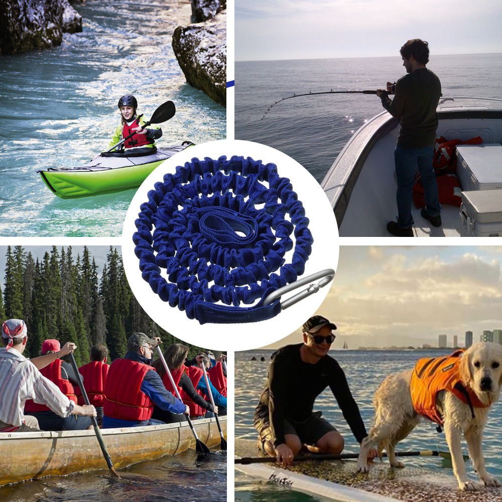 Adjustable Elastic Kayak Canoe - Fishing Kayak Paddle Leash のレビューと価格