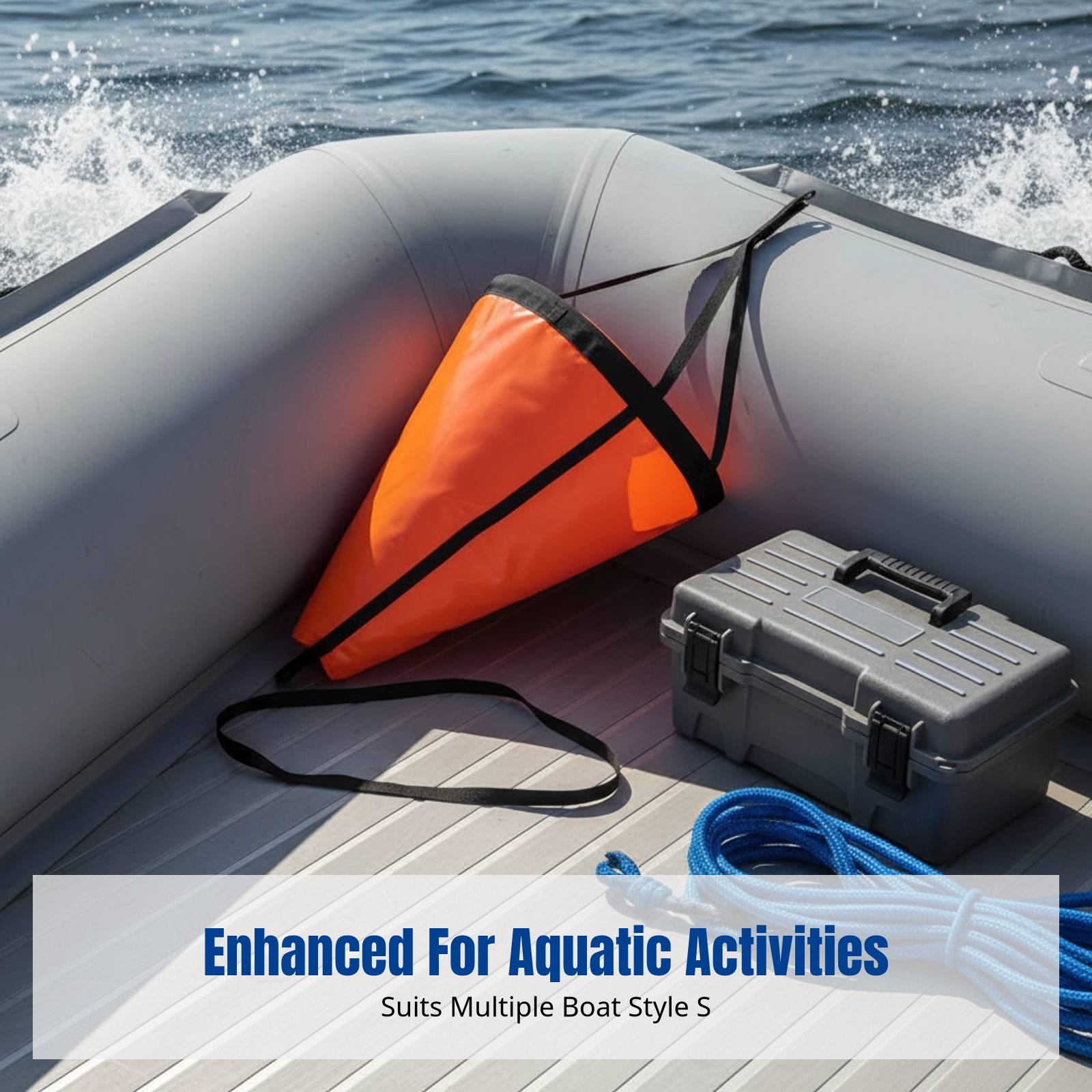 Boat Sea Anchor, PVC Umbrella  - Fishing Kayak Anchor のレビューと価格