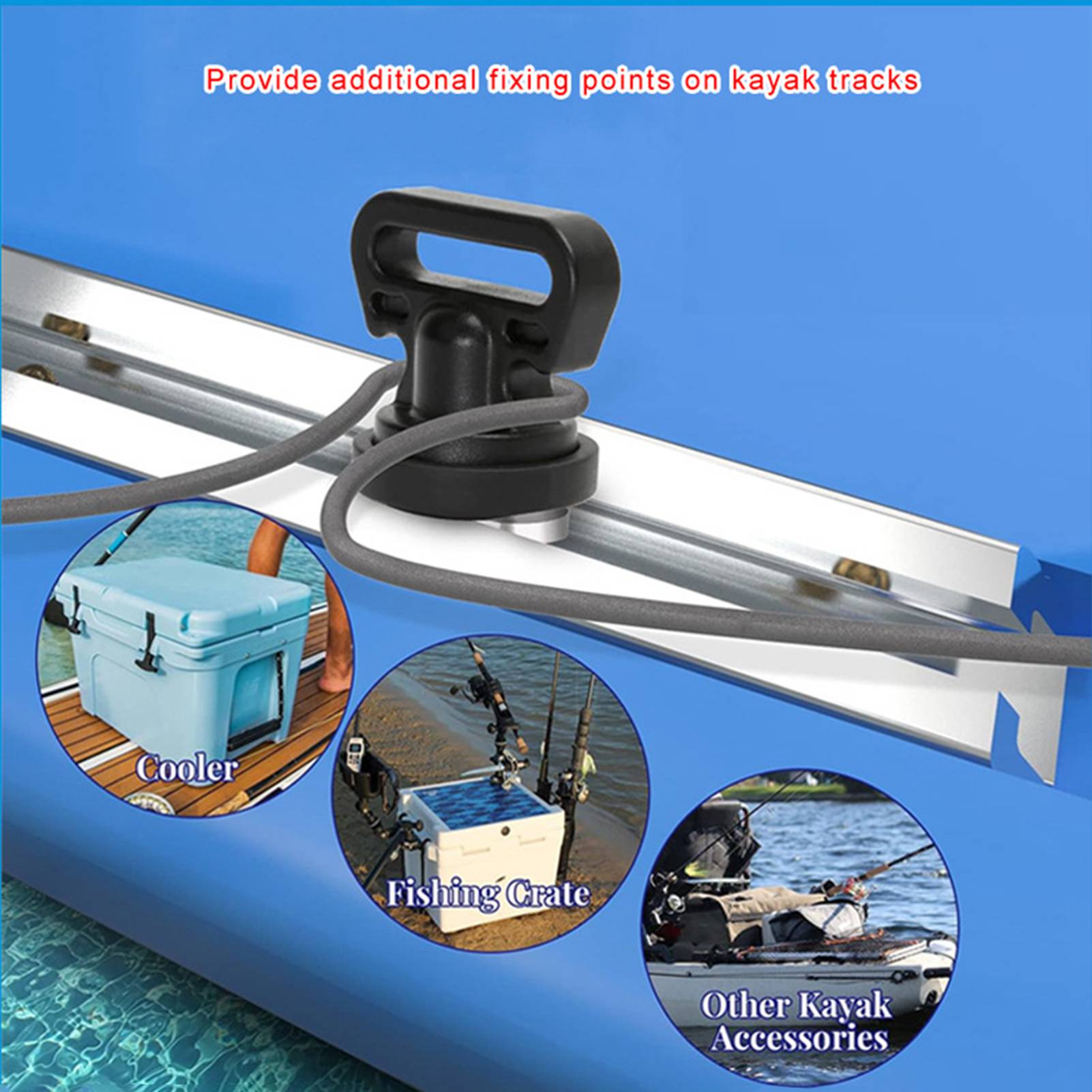 4pcs Kayak Track Mount Vertica - Fishing Kayak Crate のレビューと価格