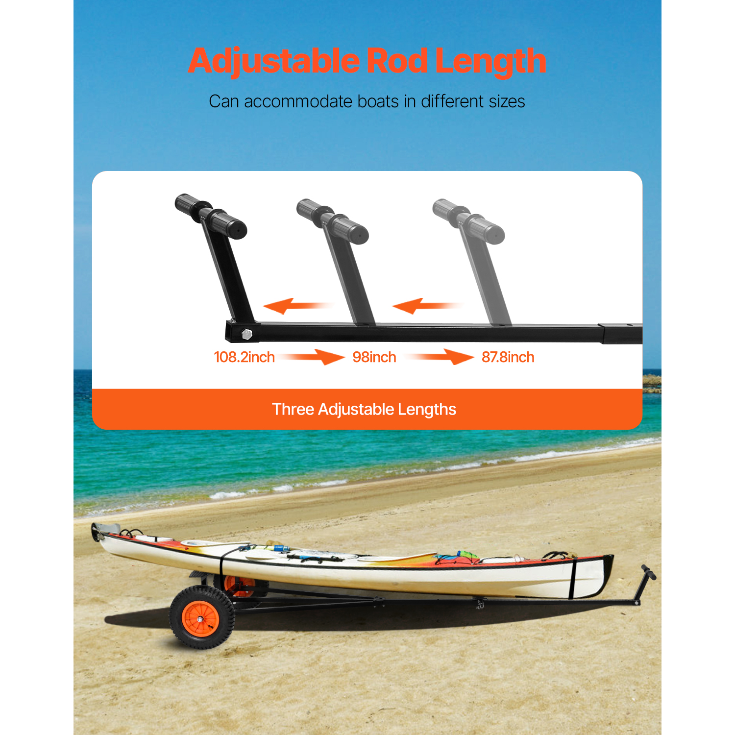 SucceBuy 420lbs Boat Trailer D - Fishing Kayak Sit On Top のレビューと価格