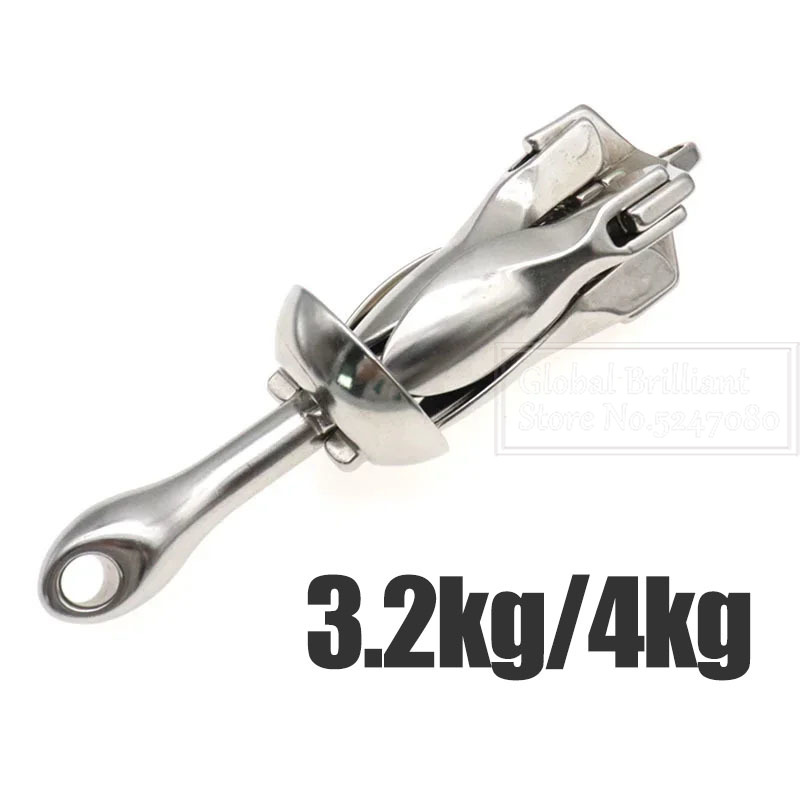 3.2KG/4KG Boat Stainless Steel - Fishing Kayak Anchor のレビューと価格