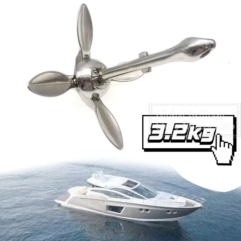 3.2KG/4KG Boat Stainless Steel - Fishing Kayak Anchor のレビューと価格
