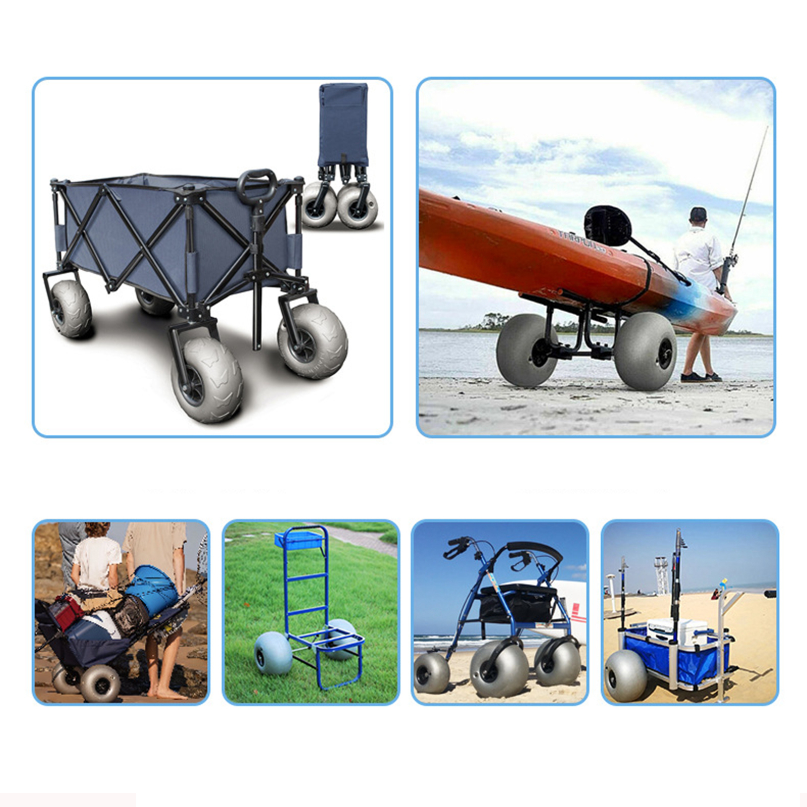10In Balloon Wheels Profession - Fishing Kayak Cart のレビューと価格