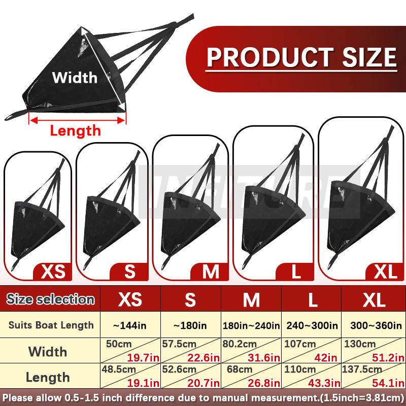 18-53'' Sea Drogue Anchor Floa - Fishing Kayak Anchor のレビューと価格