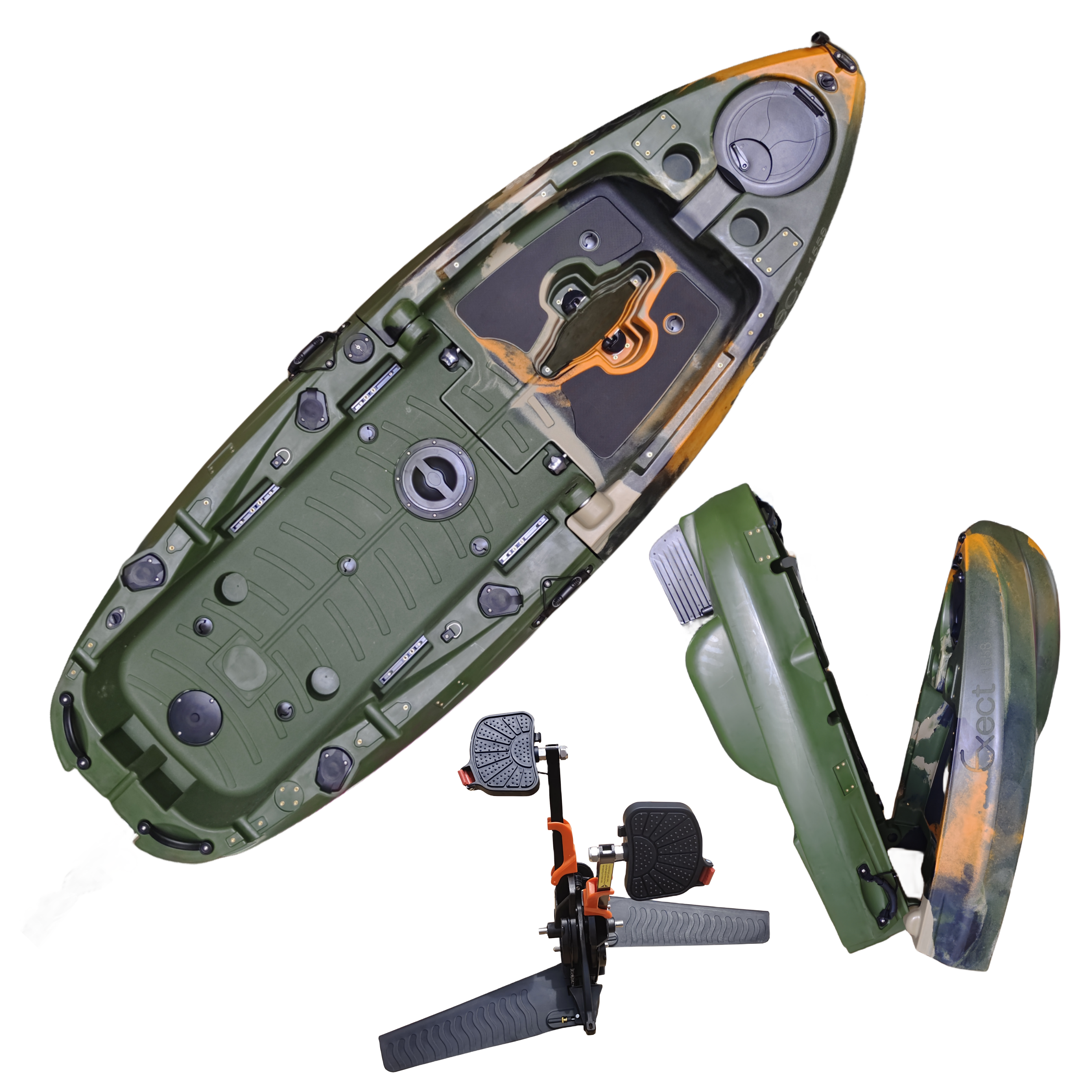 Plastic Kayak Pedal Kayak Fish - Fishing Kayak Seat のレビューと価格
