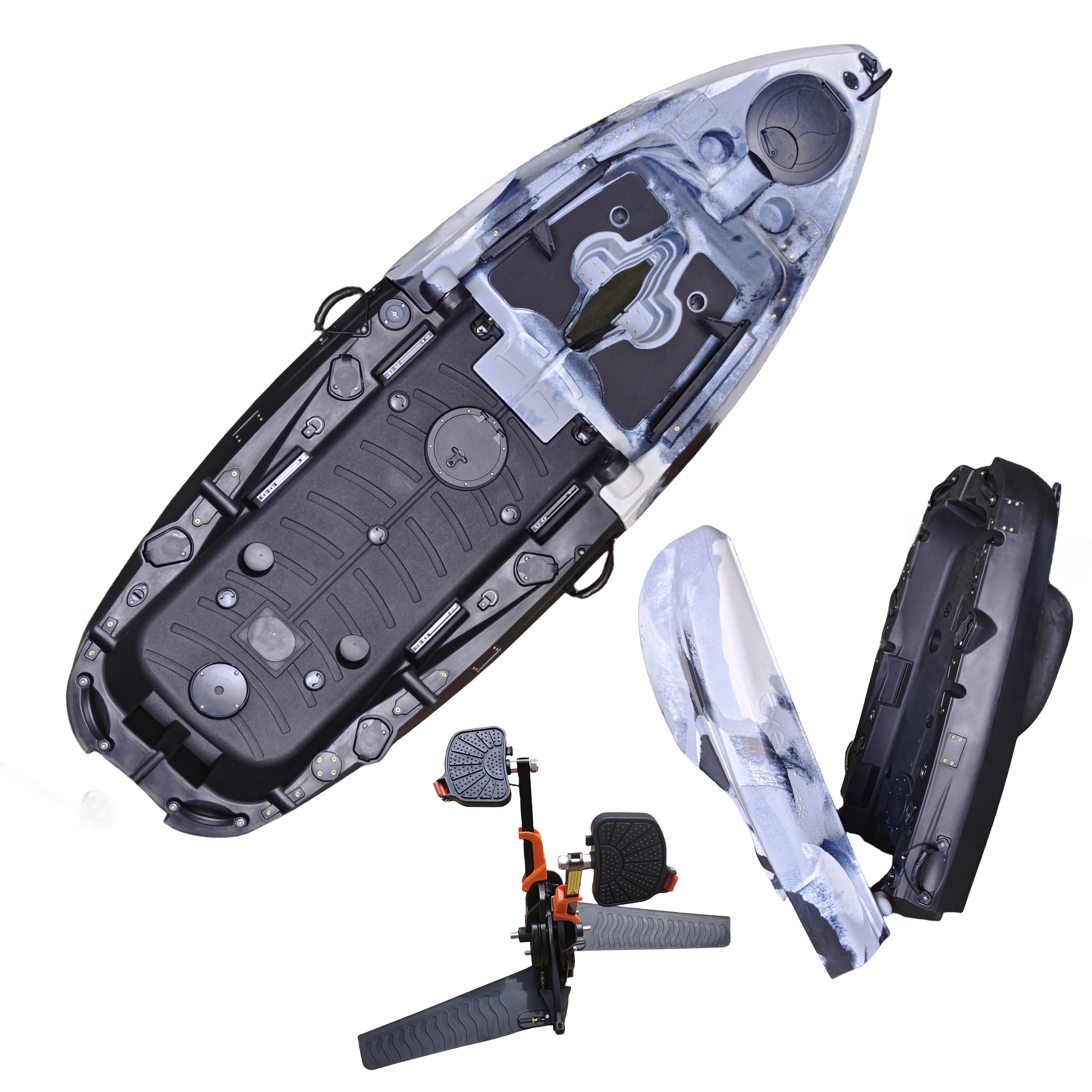 Plastic Kayak Pedal Kayak Fish - Fishing Kayak Seat のレビューと価格