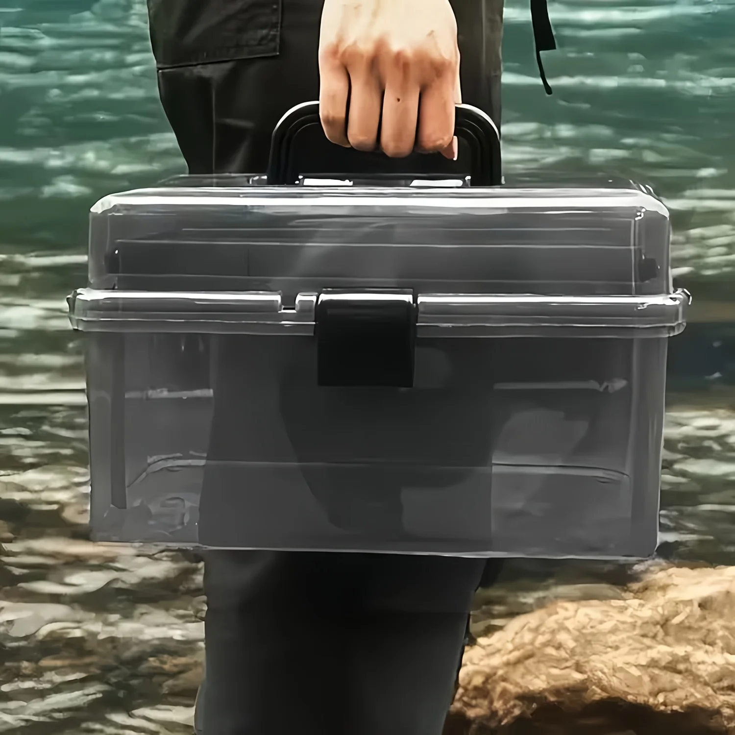 Durable PE Fishing Gear Box |  - Fishing Kayak Crate のレビューと価格