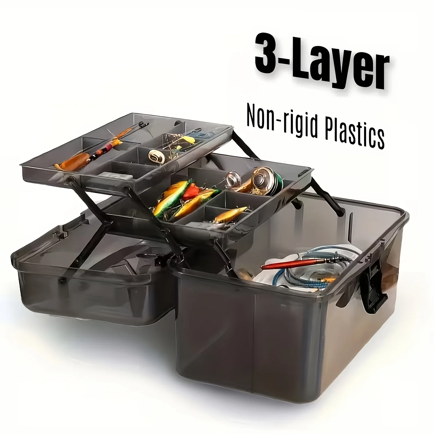 Durable PE Fishing Gear Box |  - Fishing Kayak Crate のレビューと価格