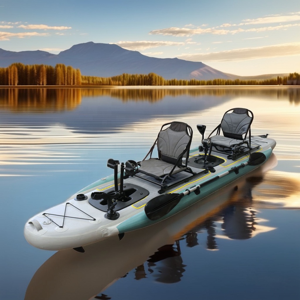 14ft Inflatable Fishing Canoe  - Fishing Kayak Seat のレビューと価格
