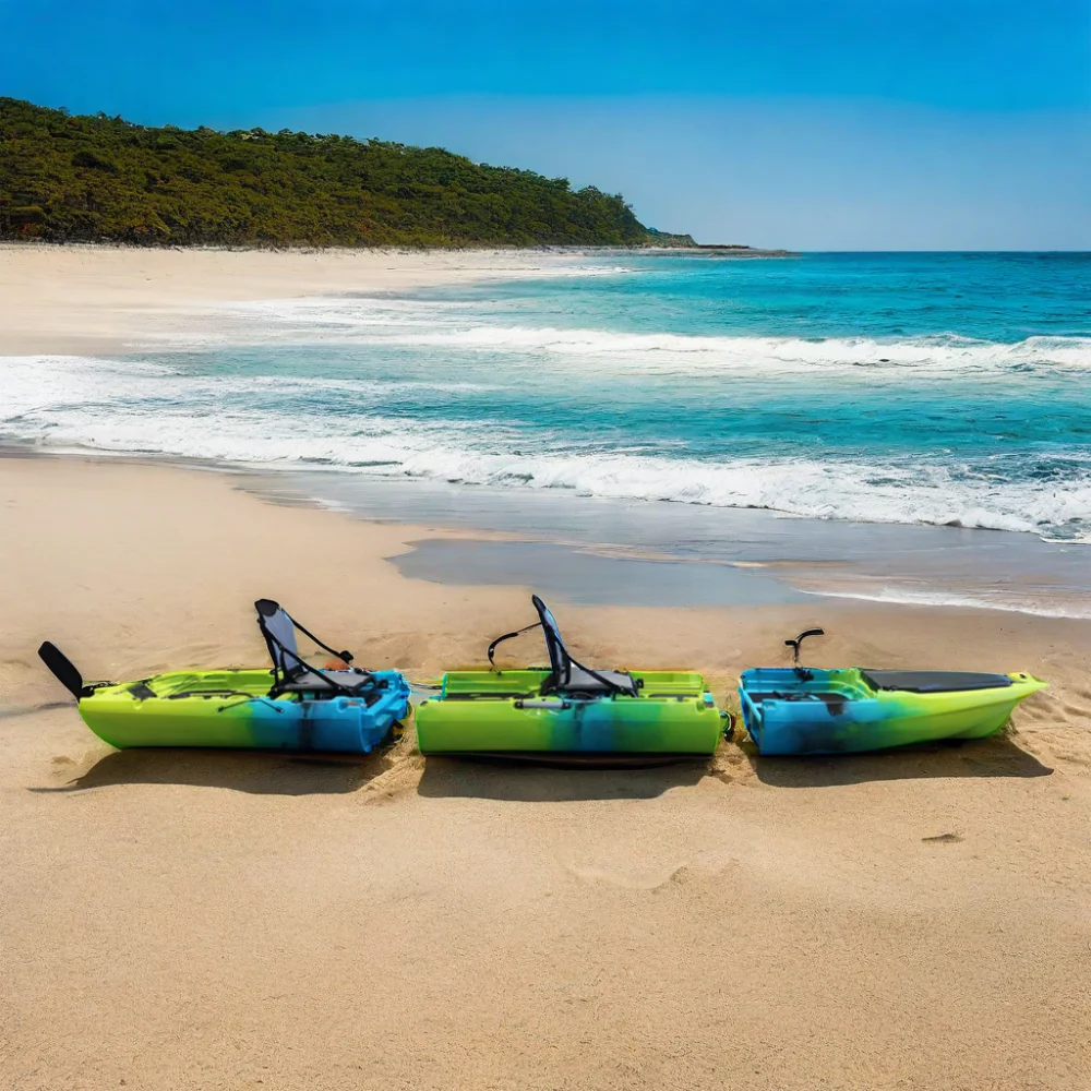 14-Foot hard plastic 2-person  - Fishing Kayak Pedal Drive のレビューと価格