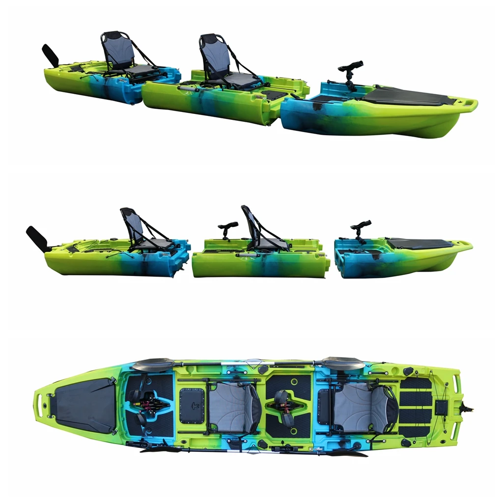 14-Foot hard plastic 2-person  - Fishing Kayak Pedal Drive のレビューと価格
