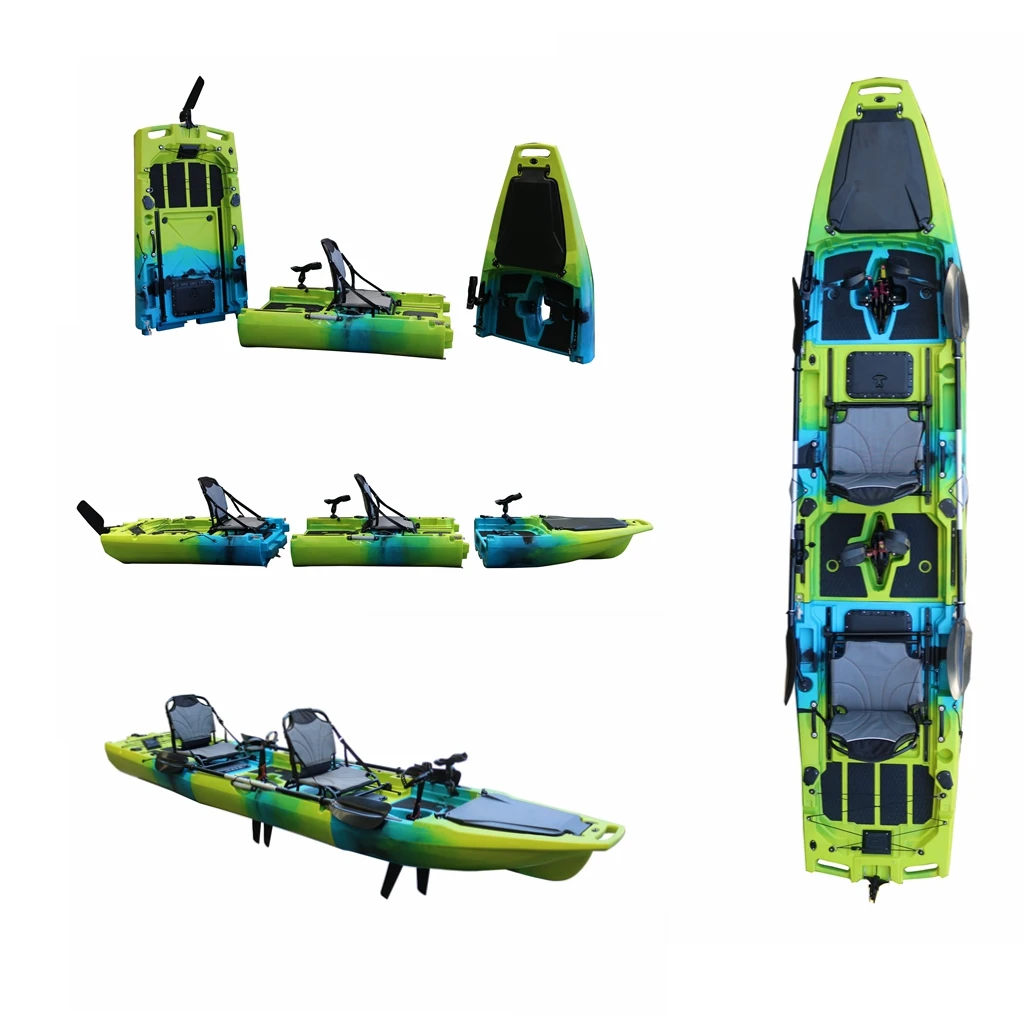 14-Foot hard plastic 2-person  - Fishing Kayak Pedal Drive のレビューと価格