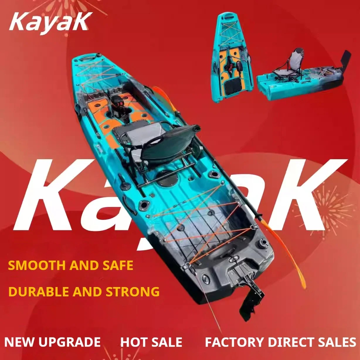 LLDPE Modular Kayak Canoe w/Pe - Fishing Kayak Pedal Drive のレビューと価格