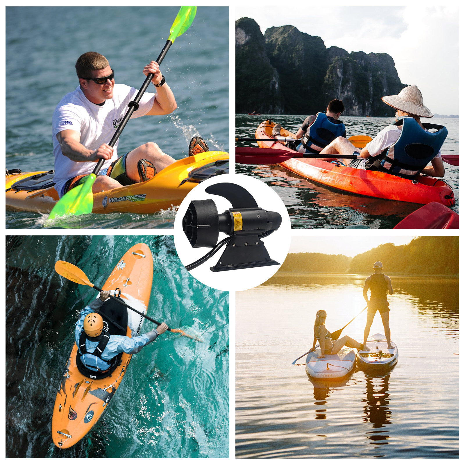 380W 600W Electric Fins Stand  - Fishing Kayak Storage Bag のレビューと価格