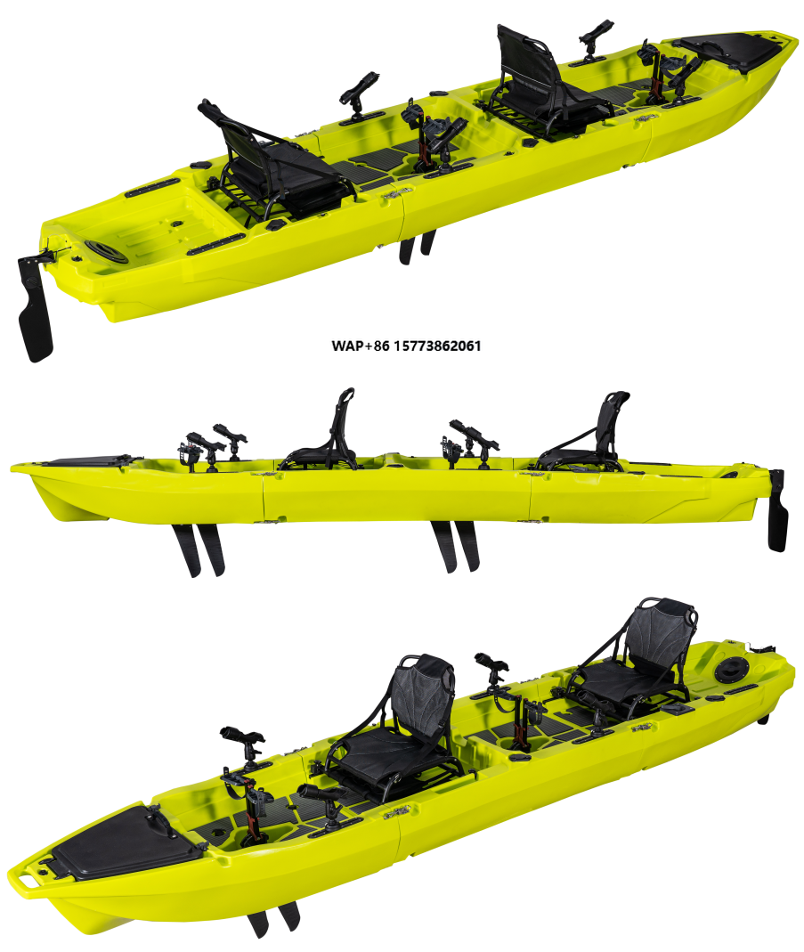 14 FT 3 Section Detachable Sol - Fishing Kayak Pedal Drive のレビューと価格
