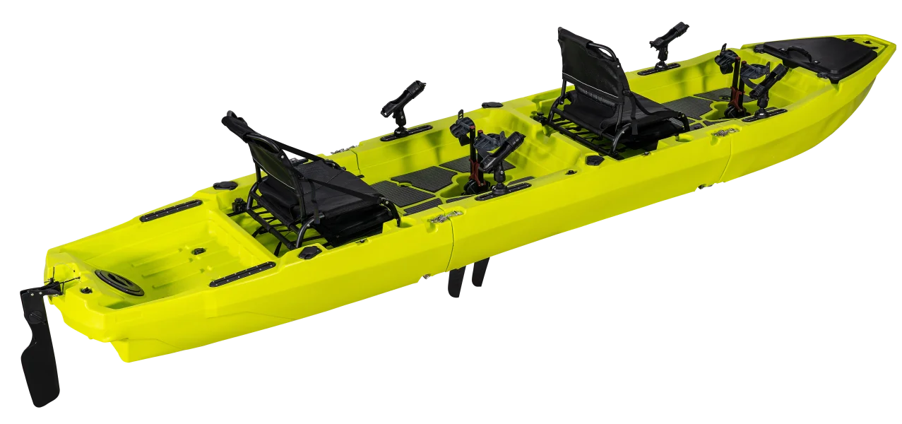 14 FT 3 Section Detachable Sol - Fishing Kayak Pedal Drive のレビューと価格