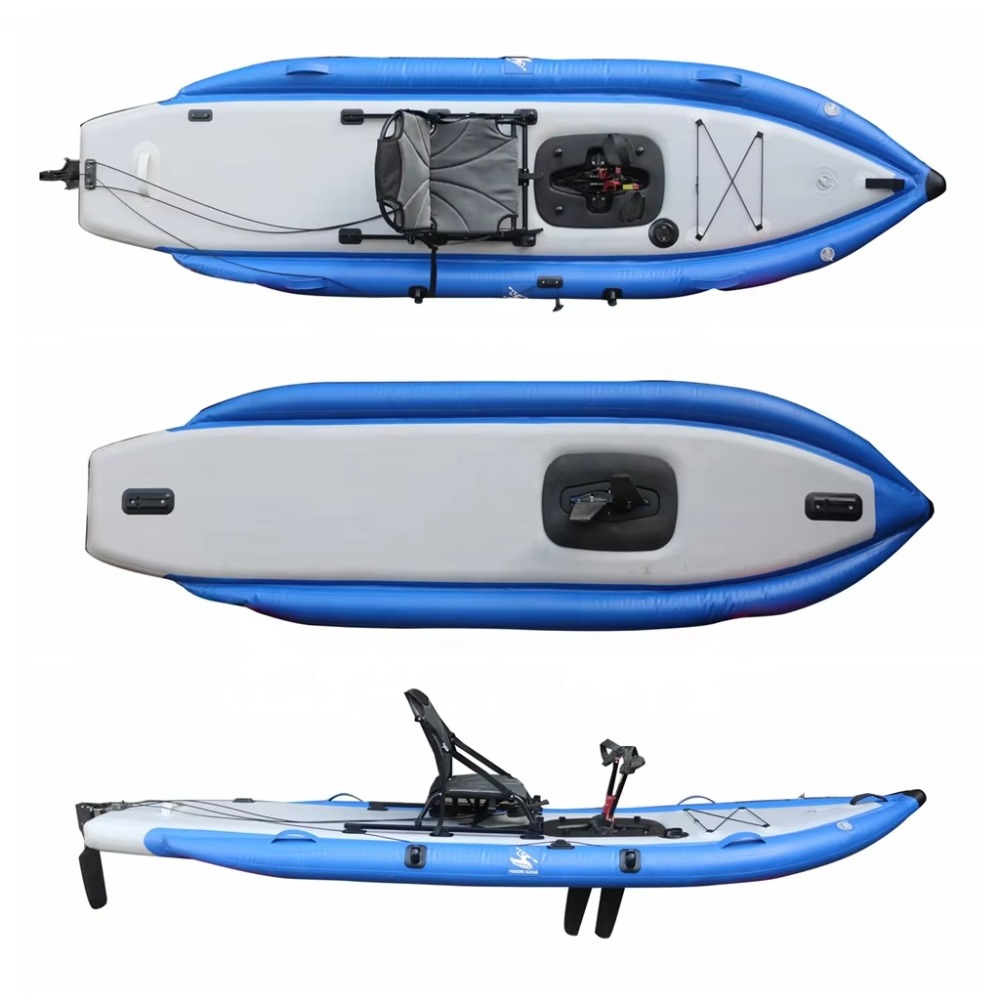 12ft Single Sit-On-Top Inflata - Fishing Kayak Pedal Drive のレビューと価格