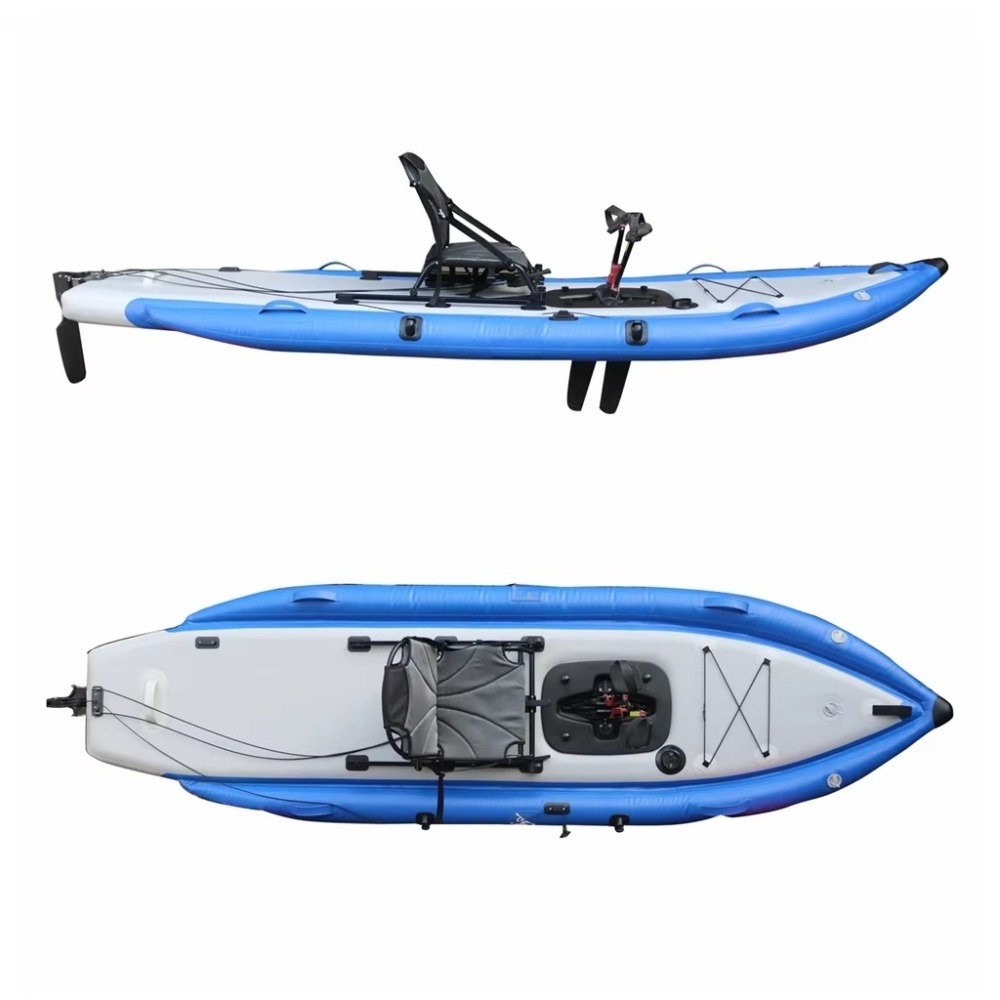 12ft Single Sit-On-Top Inflata - Fishing Kayak Pedal Drive のレビューと価格