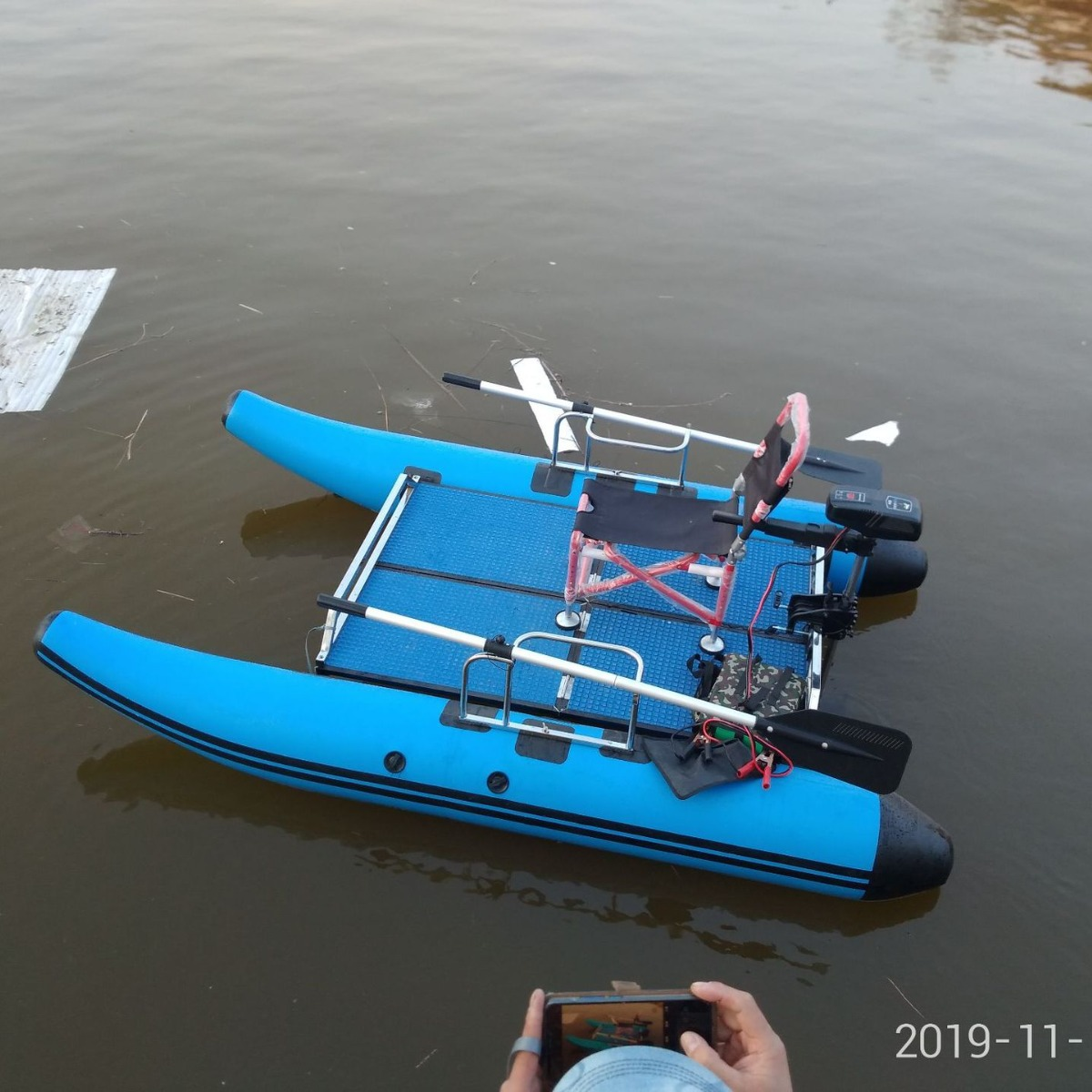 Catamaran Luya boat/raft fishi - Fishing Kayak Pedal Drive のレビューと価格