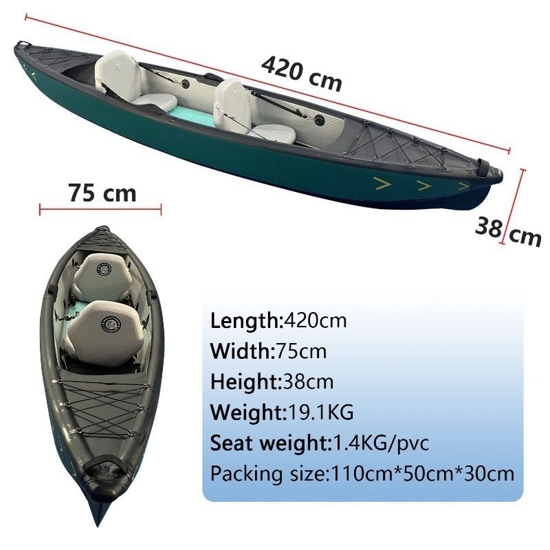 New Design 4.2m Portable Infla - Fishing Kayak Inflatable のレビューと価格