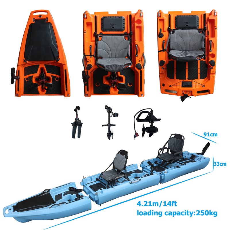 14FT 2 Person Detachable  Peda - Fishing Kayak Sit On Top のレビューと価格