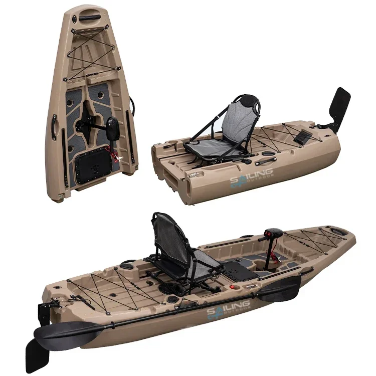 9.5ft 1 Person Folding Plastic - Fishing Kayak Pedal Drive のレビューと価格