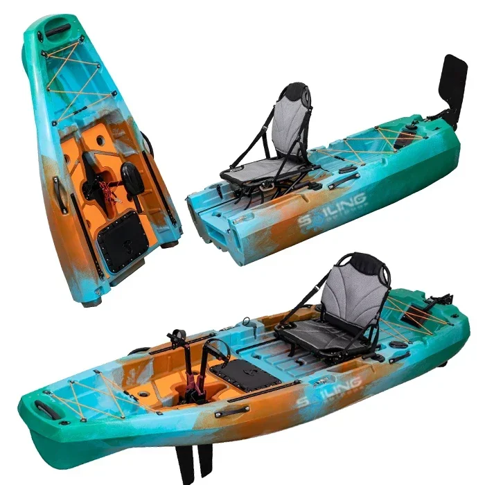 9.5ft 1 Person Folding Plastic - Fishing Kayak Pedal Drive のレビューと価格