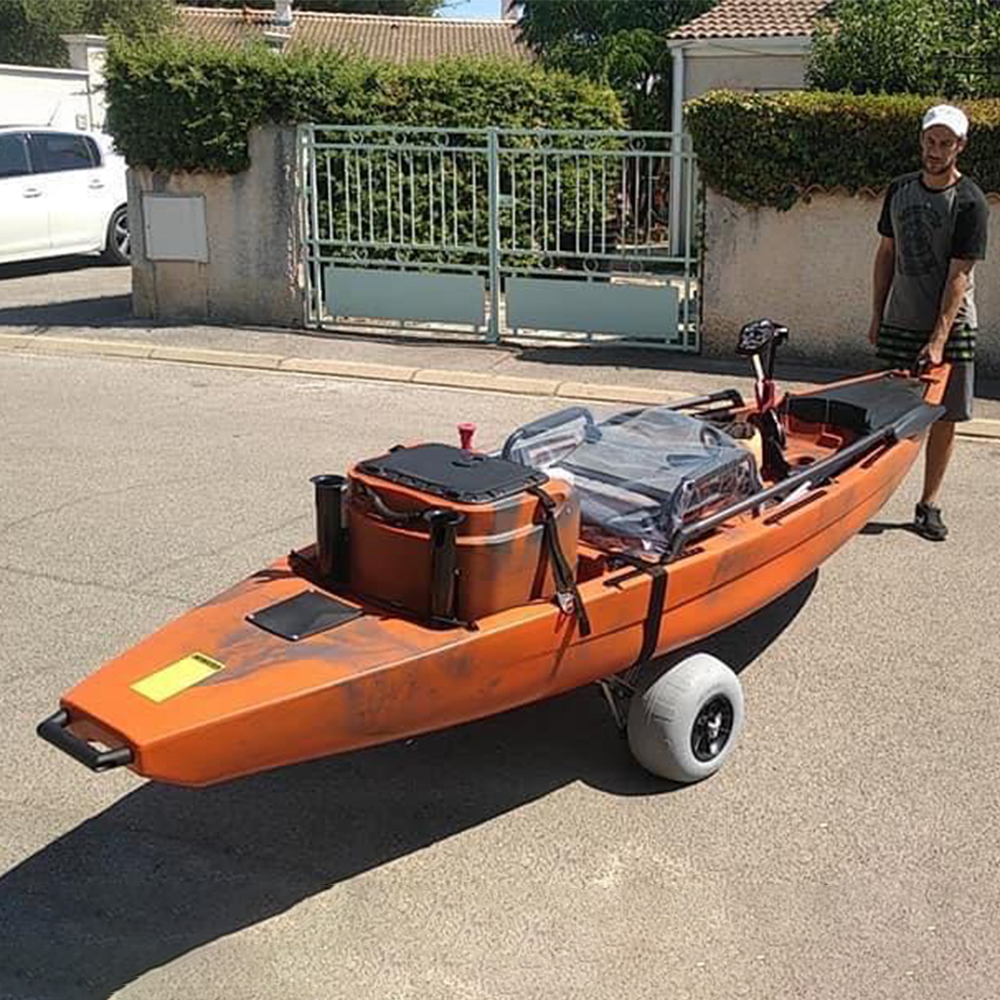 Inflatable Wide Wheel Canoe Bo - Fishing Kayak Cart のレビューと価格