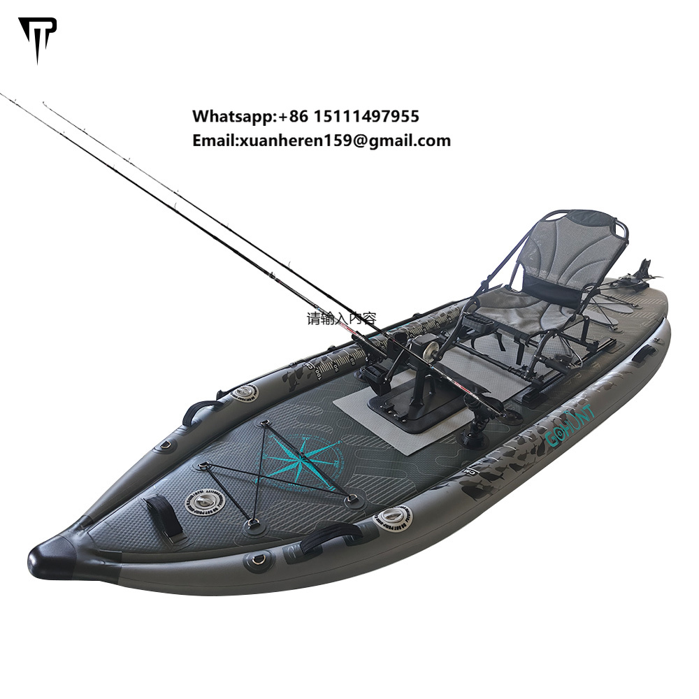 JTRDA 2024 New Inflatable Kaya - Fishing Kayak Pedal Drive のレビューと価格