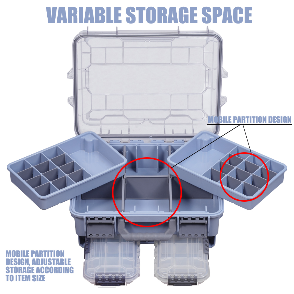 SAMOLLA Fishing Tackle Box Lar - Fishing Kayak Crate のレビューと価格