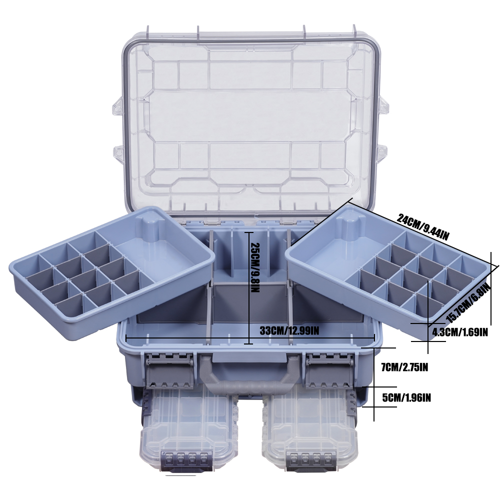 SAMOLLA Fishing Tackle Box Lar - Fishing Kayak Crate のレビューと価格